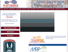 Tablet Screenshot of plattsburghhalfmarathon.com